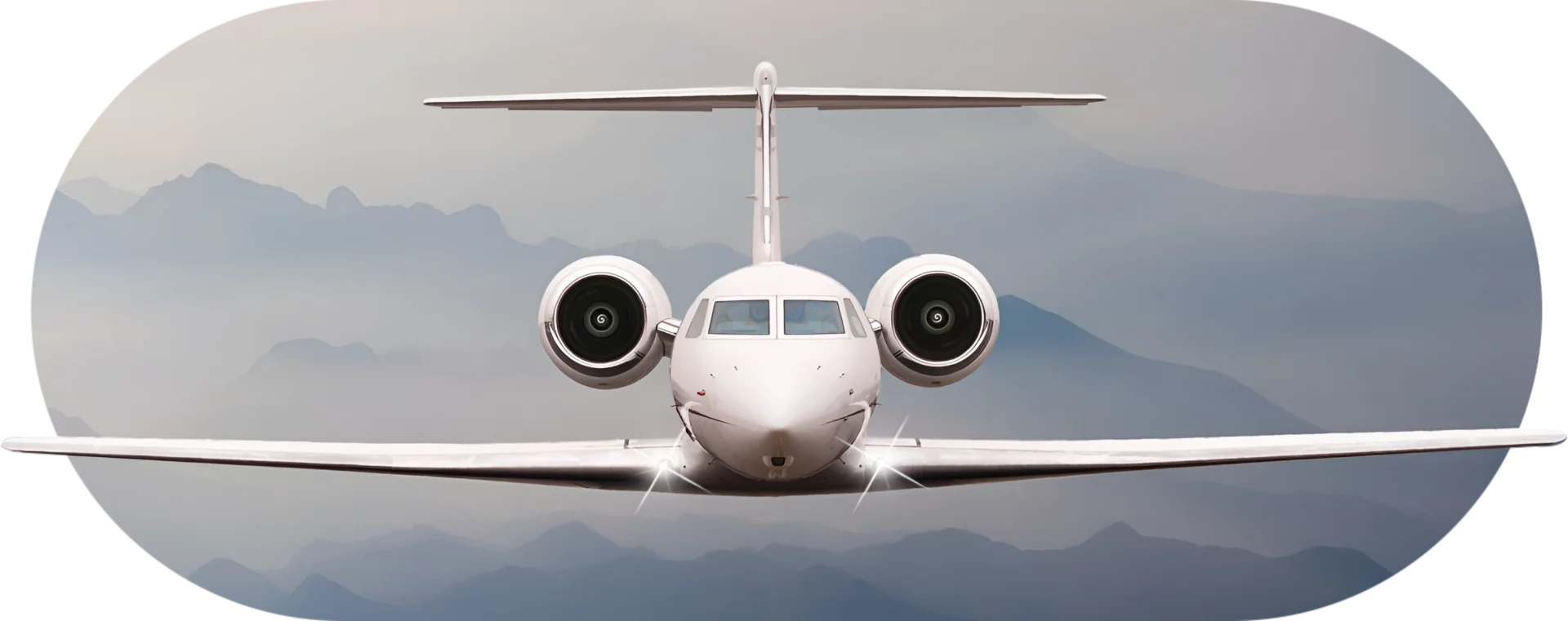 A white airplane flying in the sky with its landing gear down.